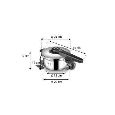 Tescoma Tlakový hrnec SmartCLICK 4,0 l