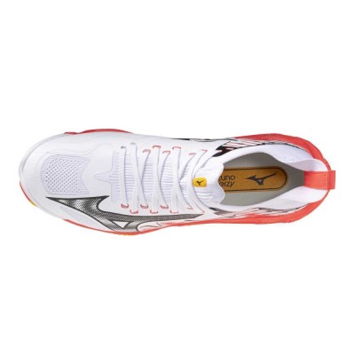 Mizuno WAVE LIGHTNING NEO 3(U) / White/Fiery Coral 2/Citrus - V1GA240298