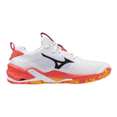 Mizuno WAVE STEALTH NEO 2(U) / White/Fiery Coral 2/Citrus - X1GA240098