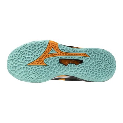 Mizuno WAVE STEALTH NEO 2(U) / Black/Tangelo/Ice Green - X1GA240012