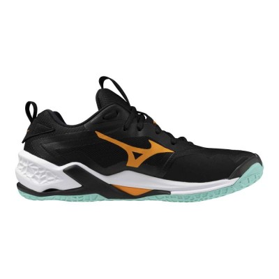 Mizuno WAVE STEALTH NEO 2(U) / Black/Tangelo/Ice Green - X1GA240012