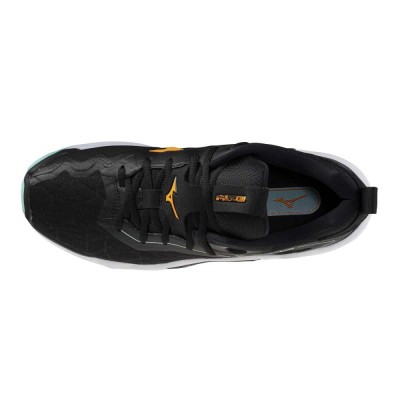 Mizuno WAVE STEALTH NEO 2(U) / Black/Tangelo/Ice Green - X1GA240012