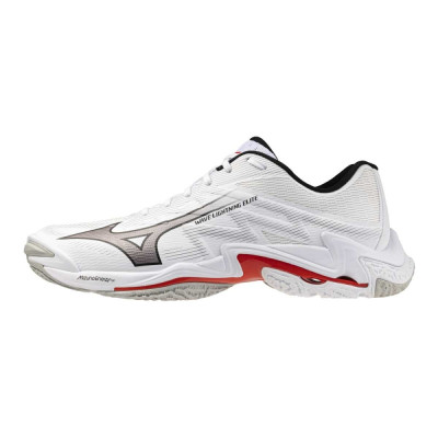 Mizuno WAVE LIGHTNING ELITE / White/Black/Fiery Red -...