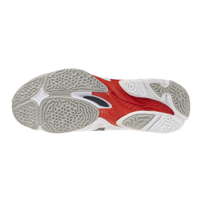 Mizuno WAVE LIGHTNING ELITE / White/Black/Fiery Red - V1GA260059